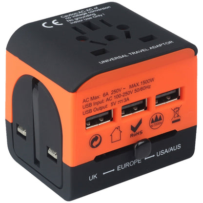 Multi Plug Travel Adapter Wall Plug 3/4 USB Cube | TechTonic® - Stringspeed