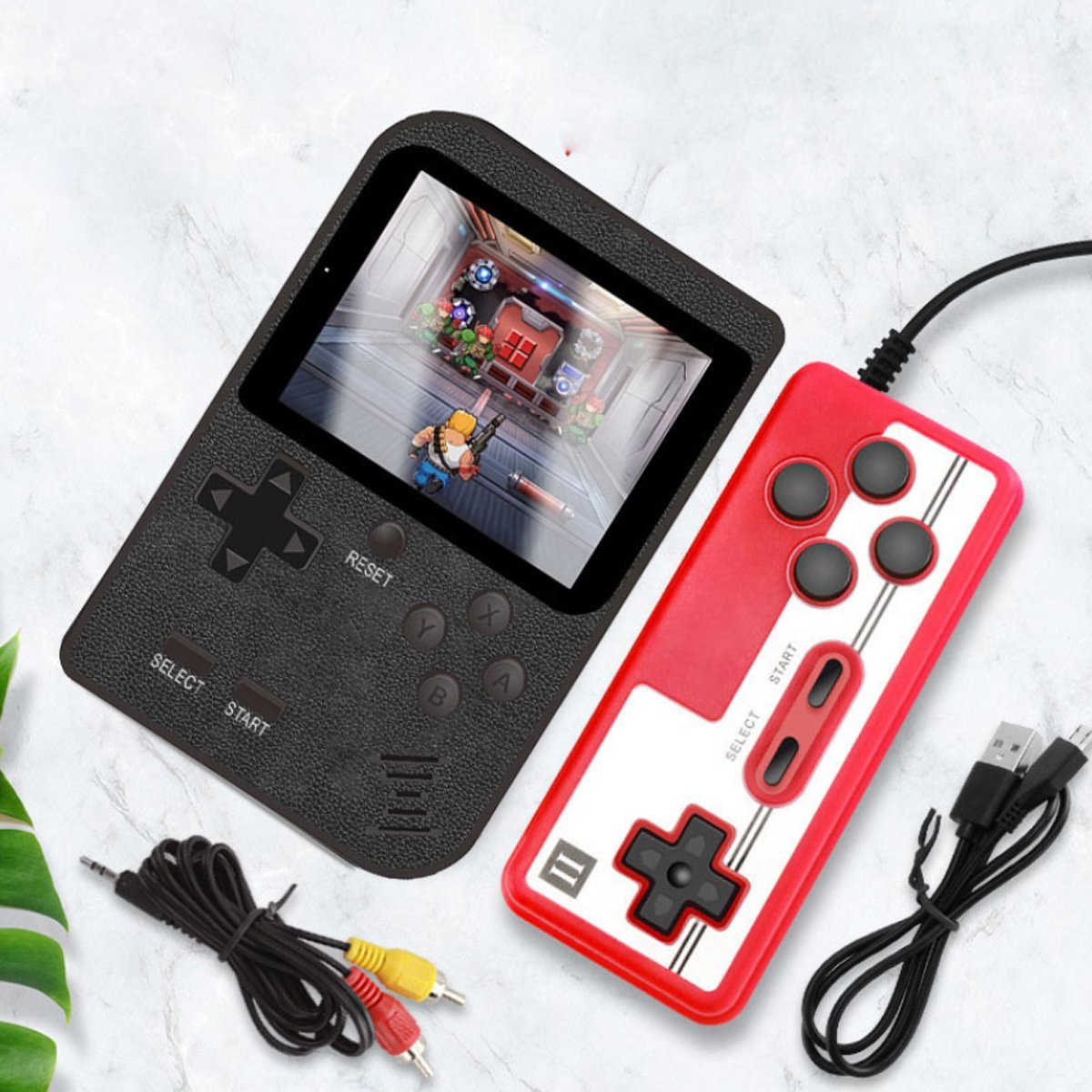 Portable Game Pad With 400 Games Included + Additional Player | TechTonic® - Stringspeed