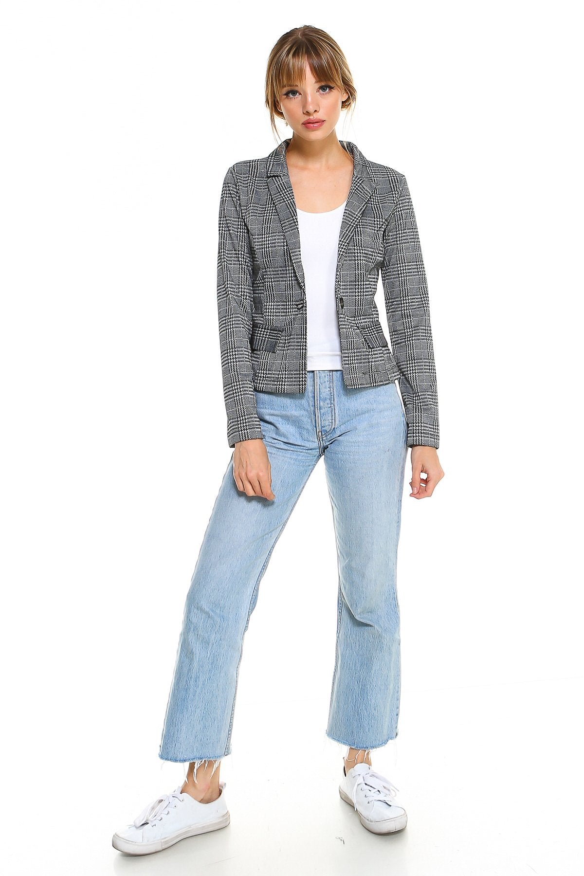 On Point Plaid Blazer | CozyCouture® - Stringspeed