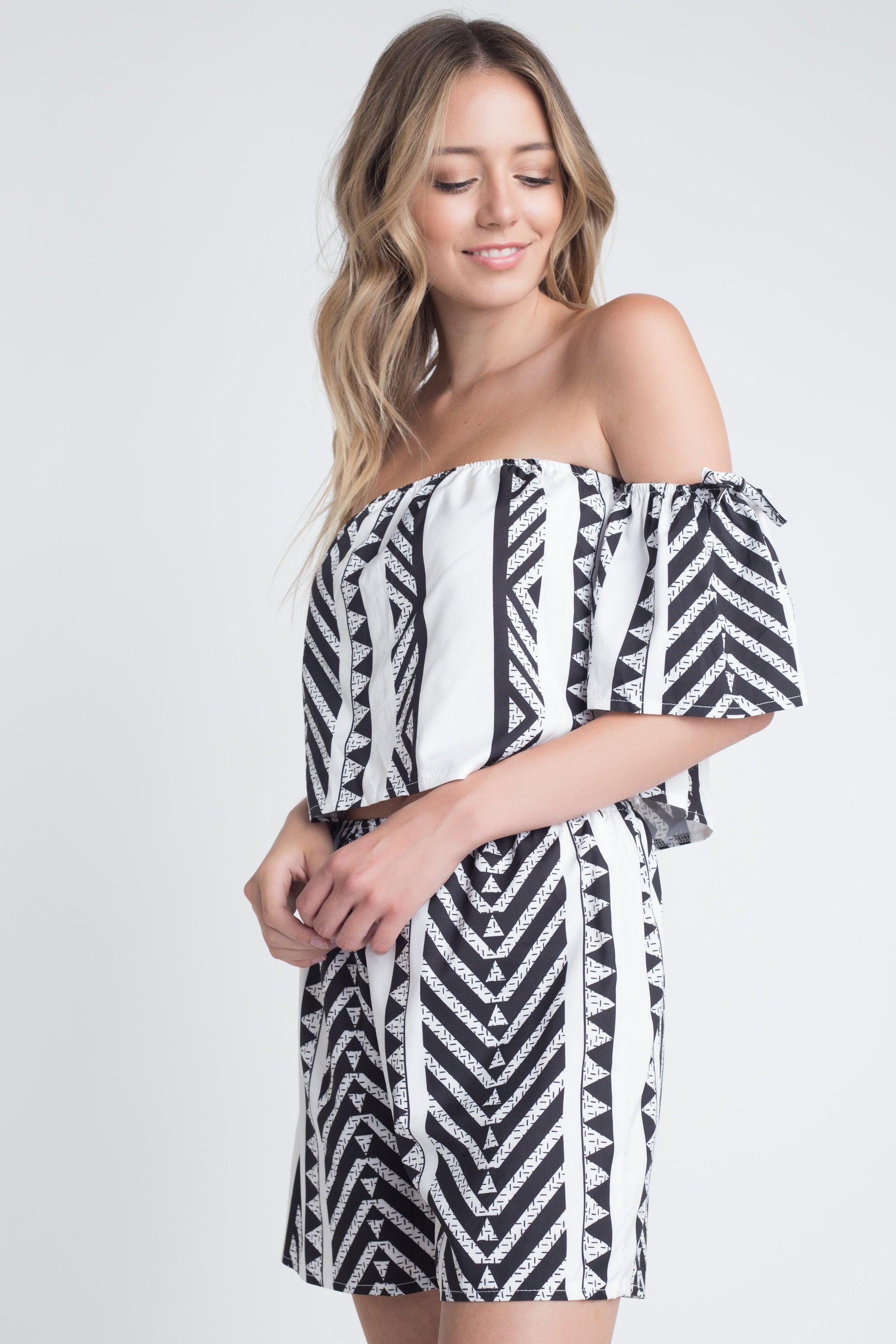 Aztek Off Shoulder 2 Piece Set | CozyCouture® - Stringspeed