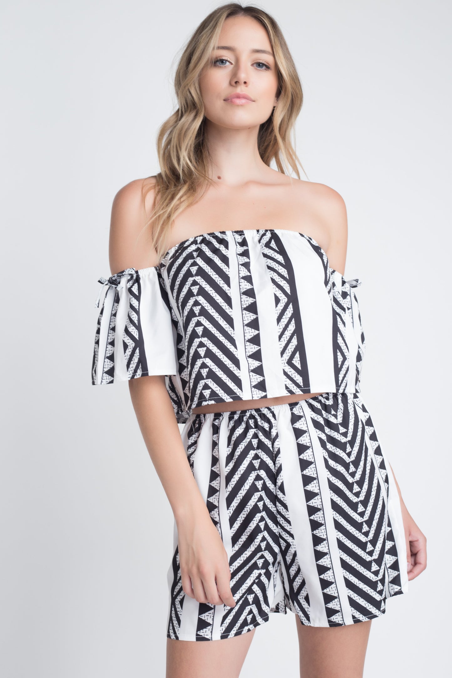 Aztek Off Shoulder 2 Piece Set | CozyCouture® - Stringspeed