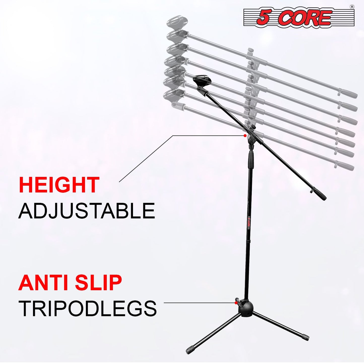 5 Core 360 Rotating Boom Stand | EastTone® - Stringspeed