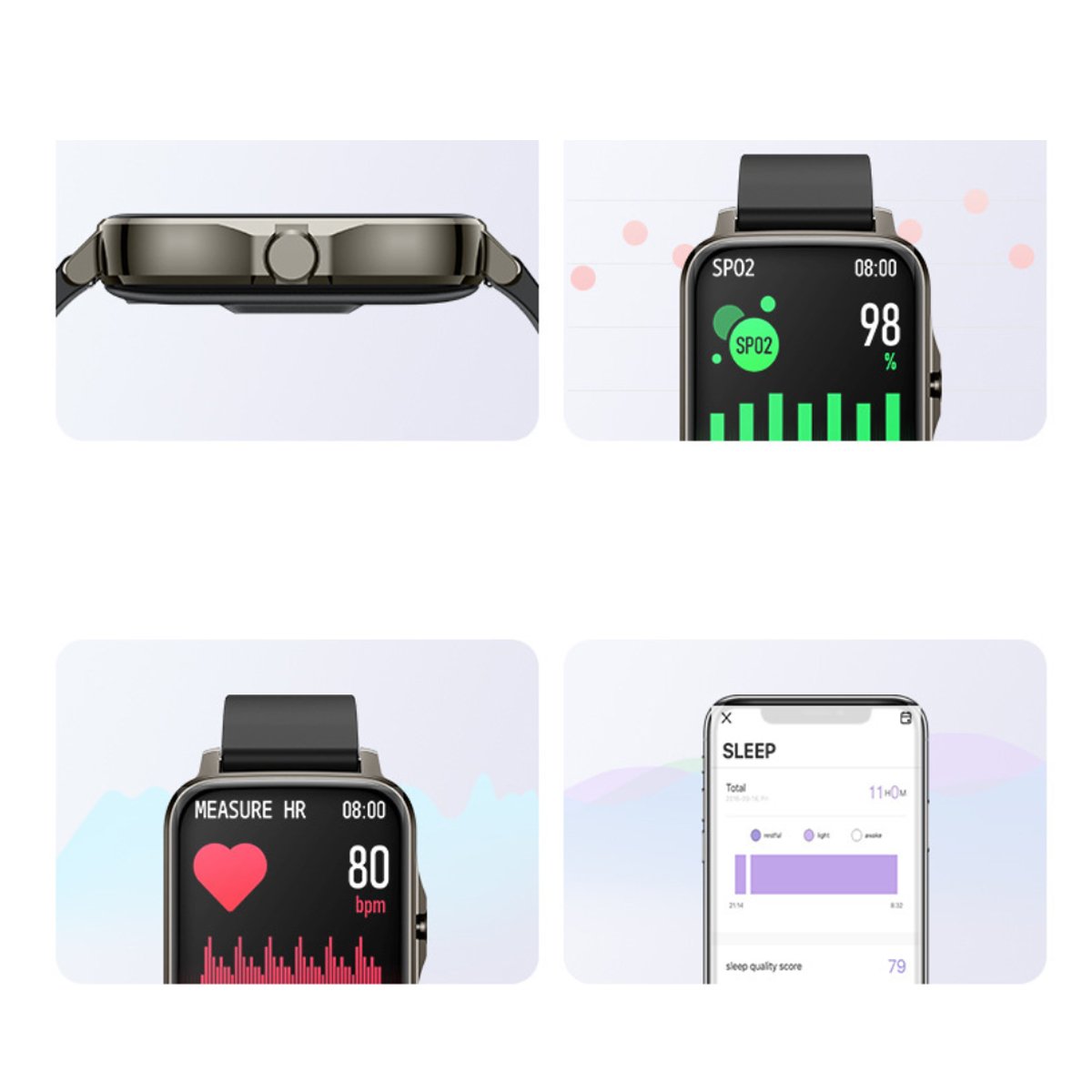 Lifestyle Smart Watch Heart Health Monitor | TechTonic® - Stringspeed