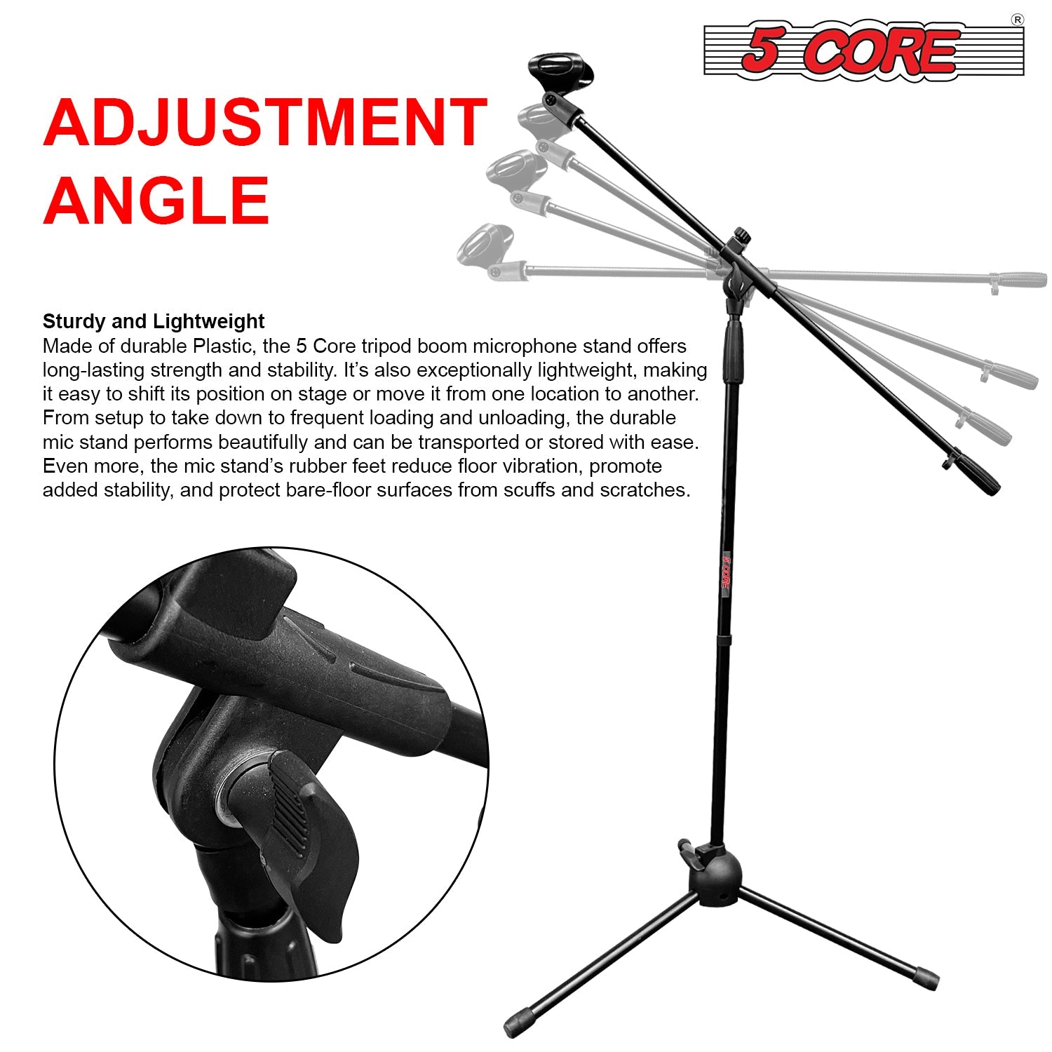 5 Core 360 Rotating Boom Stand | EastTone® - Stringspeed