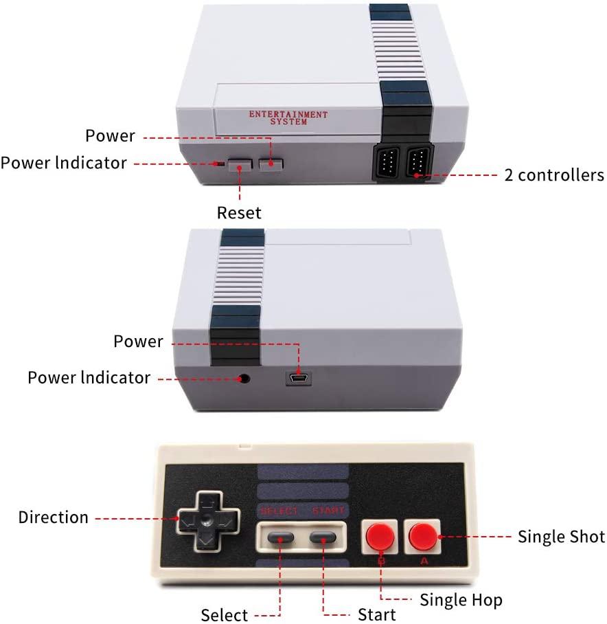 Retro Inspired Game Console w/ 620 Games Loaded | TechTonic® - Stringspeed