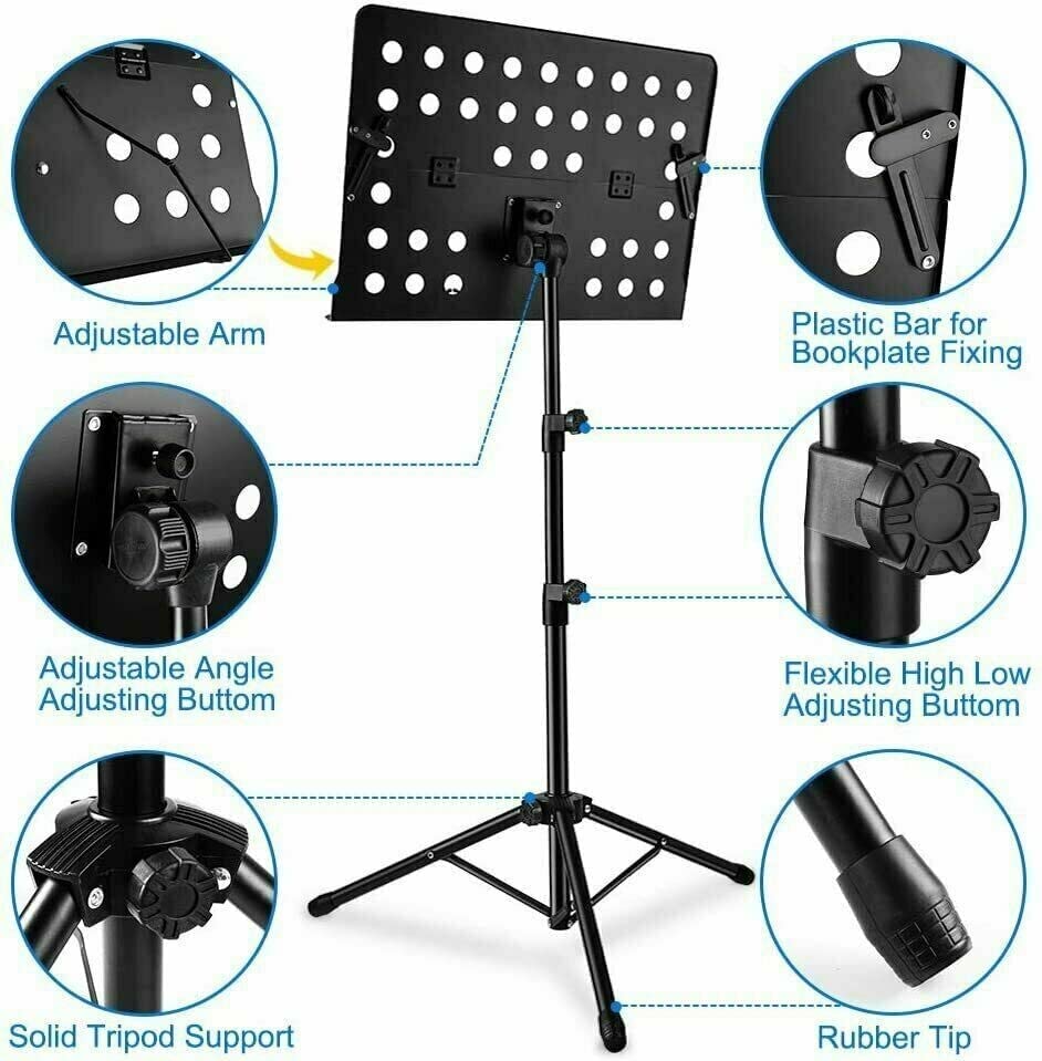 Portable Folding Music Stand - 2PCS | EastTone® - Stringspeed