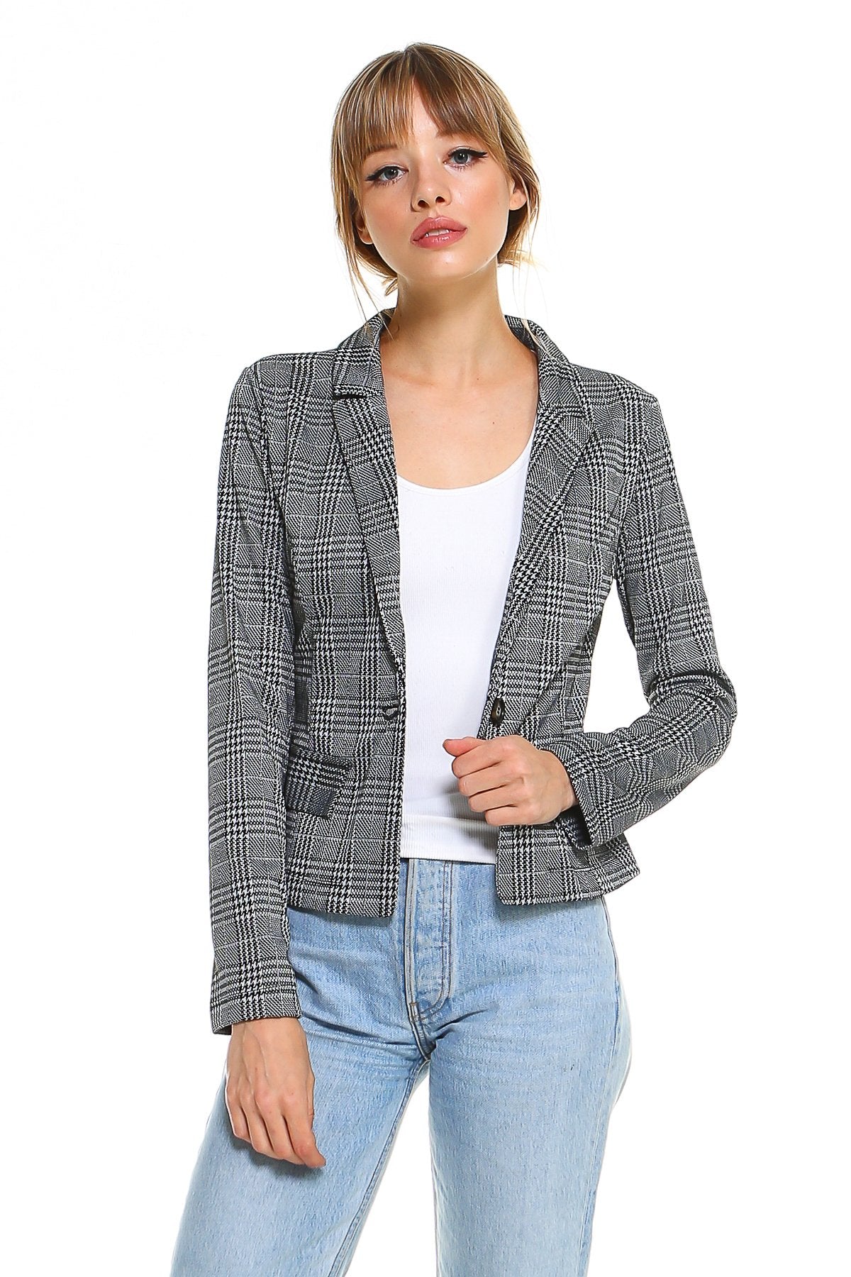 On Point Plaid Blazer | CozyCouture® - Stringspeed