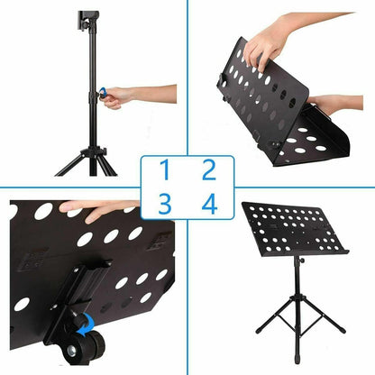 Portable Folding Music Stand - 2PCS | EastTone® - Stringspeed