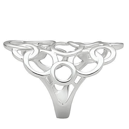 Rhodium Brass Circle Ring | CozyCouture® - Stringspeed