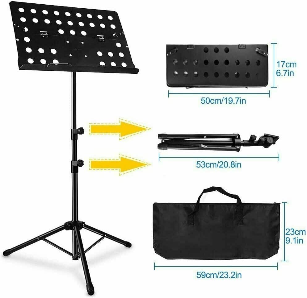 Portable Folding Music Stand - 2PCS | EastTone® - Stringspeed