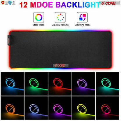 12 Light Modes RGB Mouse Pad | TechTonic® - Stringspeed