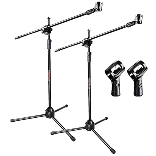 2 Pack Adjustable Microphone Stand Boom Arm Mic Mount | EastTone® - Stringspeed