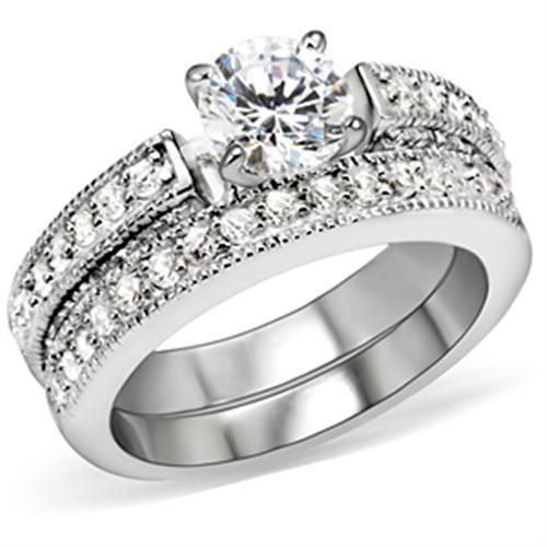 Rhodium Brass Engagement Ring | CozyCouture® - Stringspeed