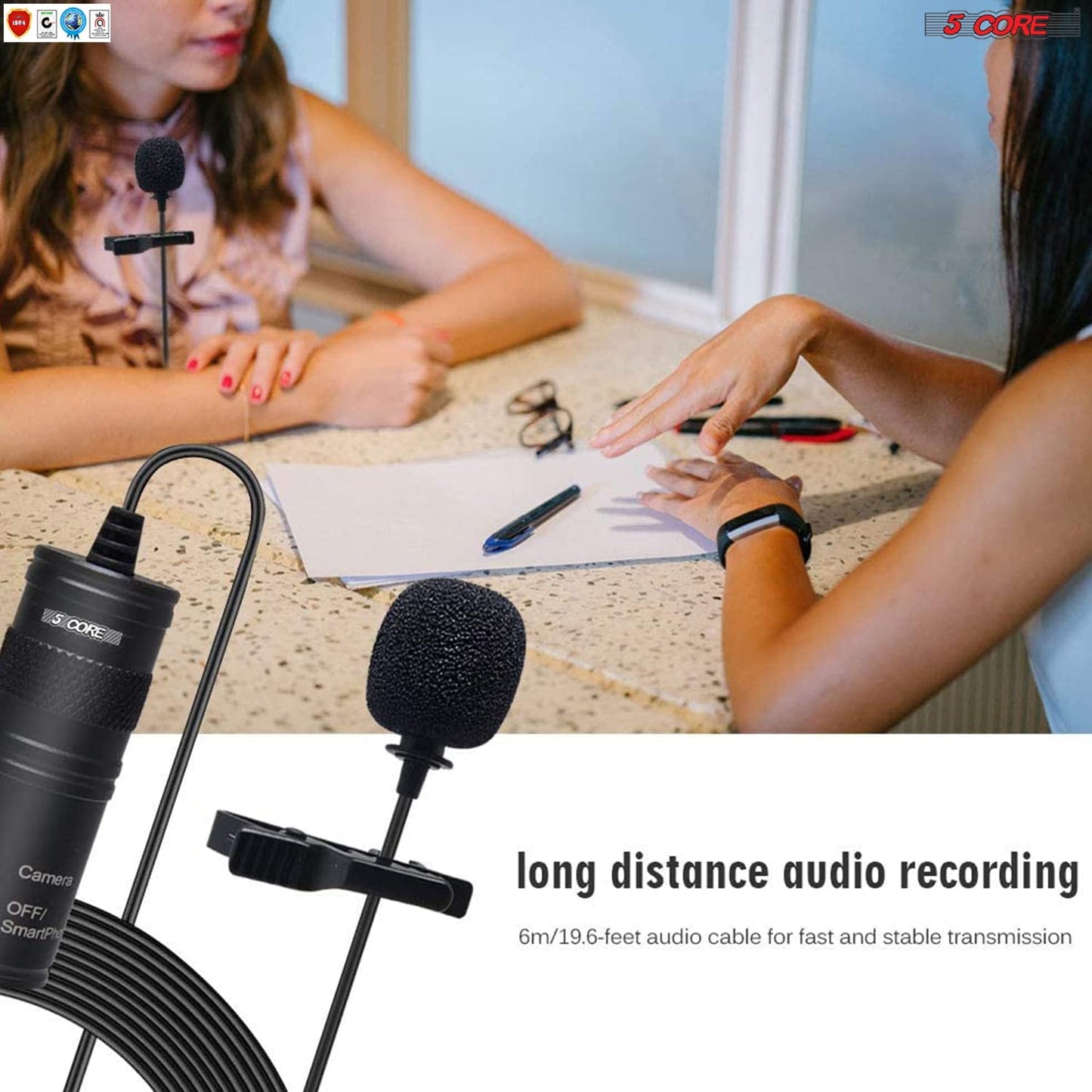 Lavalier Microphone Clip On | EastTone® - Stringspeed