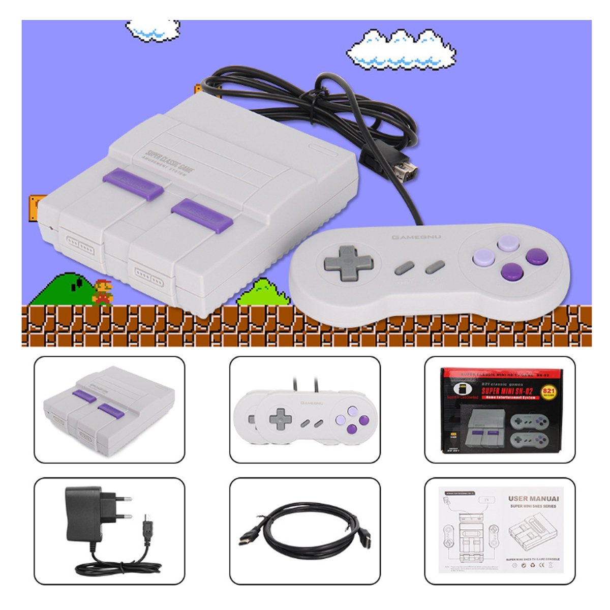 Retro Inspired Game Console With HDMI + 821 Games Loaded | TechTonic® - Stringspeed