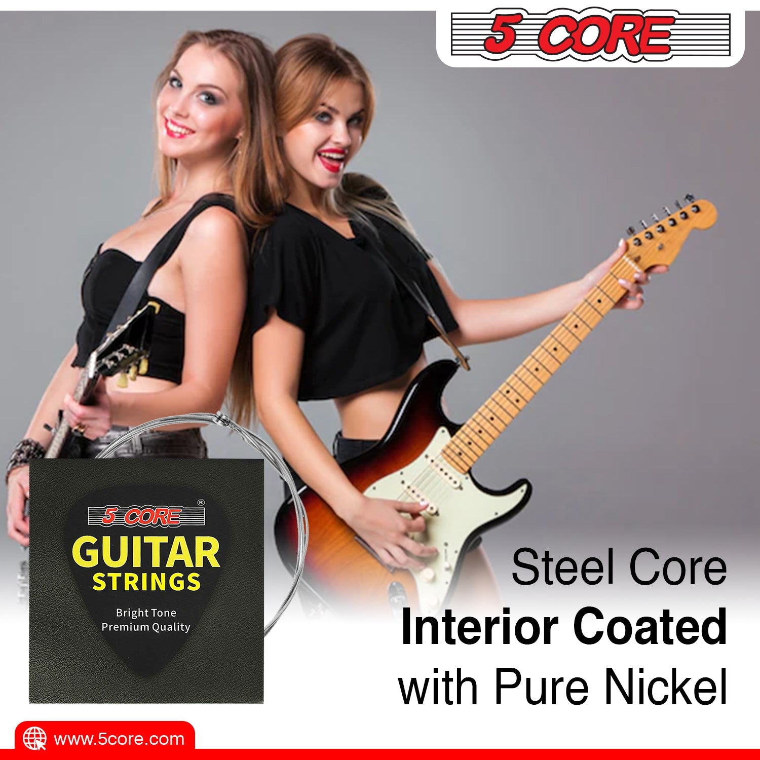 Pure Nickel Guitar Strings (0.009-.042) | EastTone® - Stringspeed