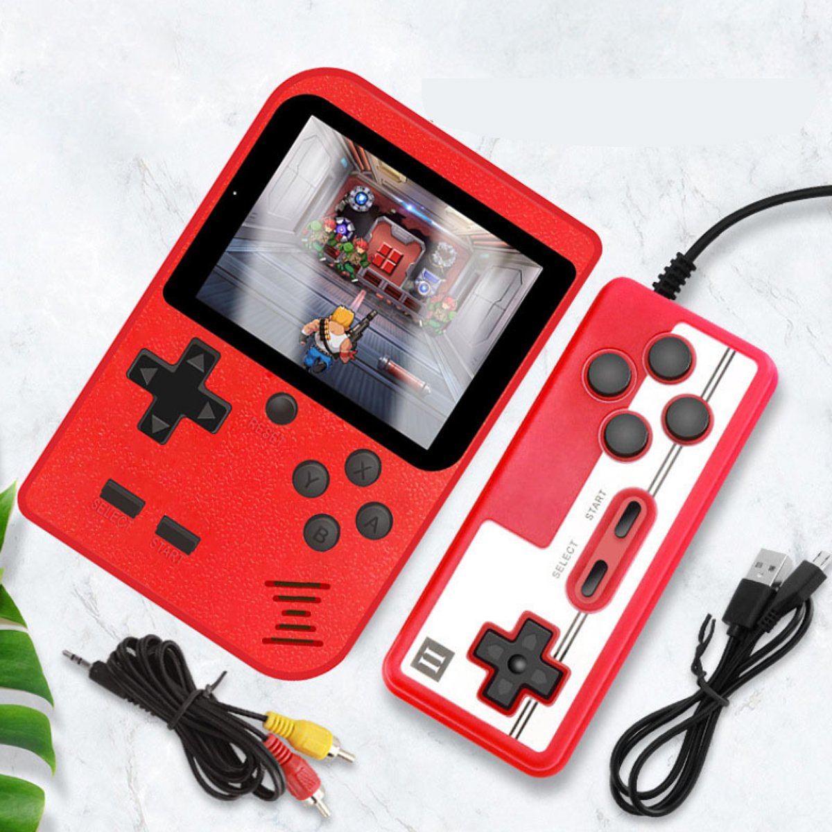 Portable Game Pad With 400 Games Included + Additional Player | TechTonic® - Stringspeed