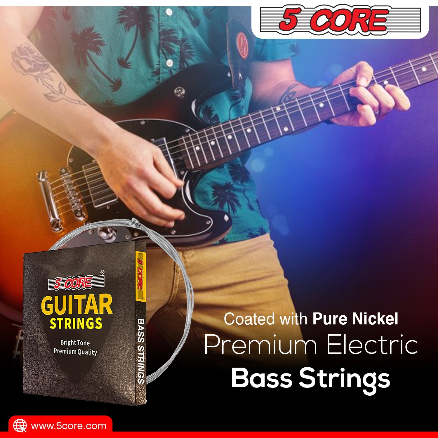 Pure Nickel Guitar Strings .010-.048 | EastTone® - Stringspeed