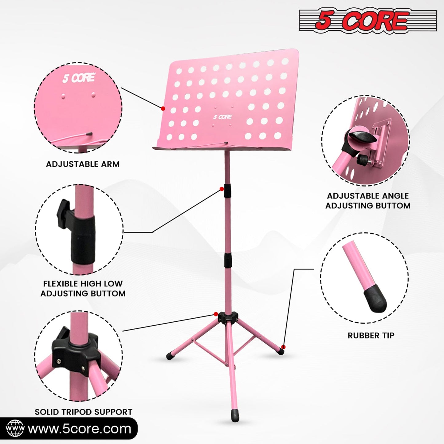 5 Core Sheet Music Stand | EastTone® - Stringspeed