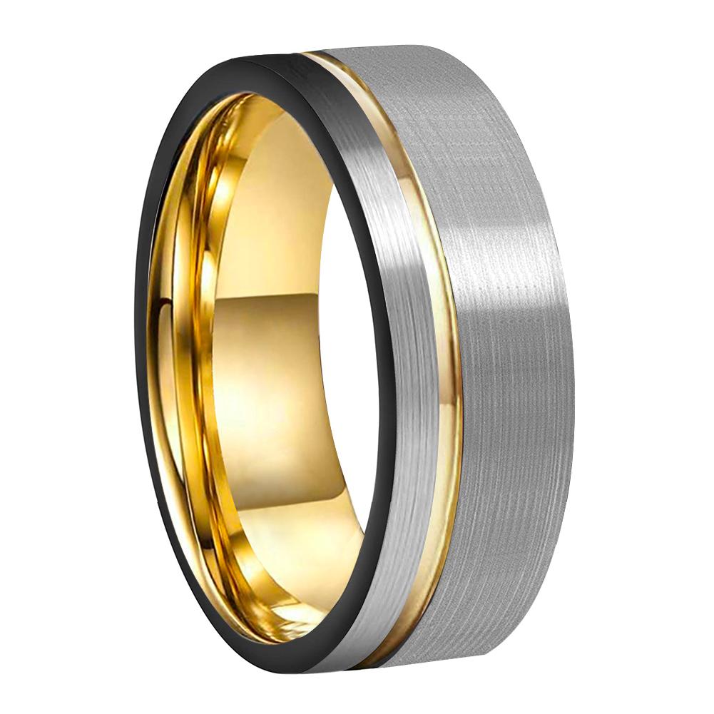 SIGNORILE TUNGSTEN RING | Silver & Gold | BespokeBrothers® - Stringspeed