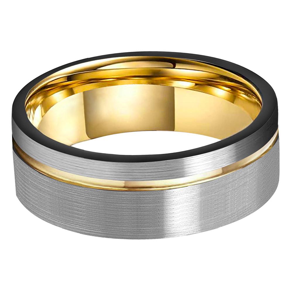 SIGNORILE TUNGSTEN RING | Silver & Gold | BespokeBrothers® - Stringspeed