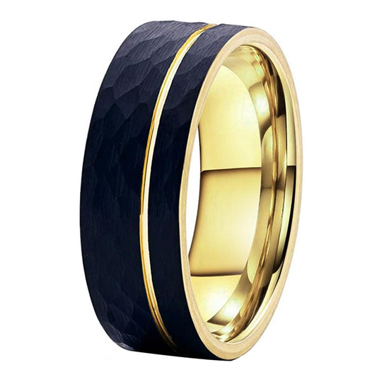 SIGNORILE TUNGSTEN RING | Black & Gold | BespokeBrothers® - Stringspeed