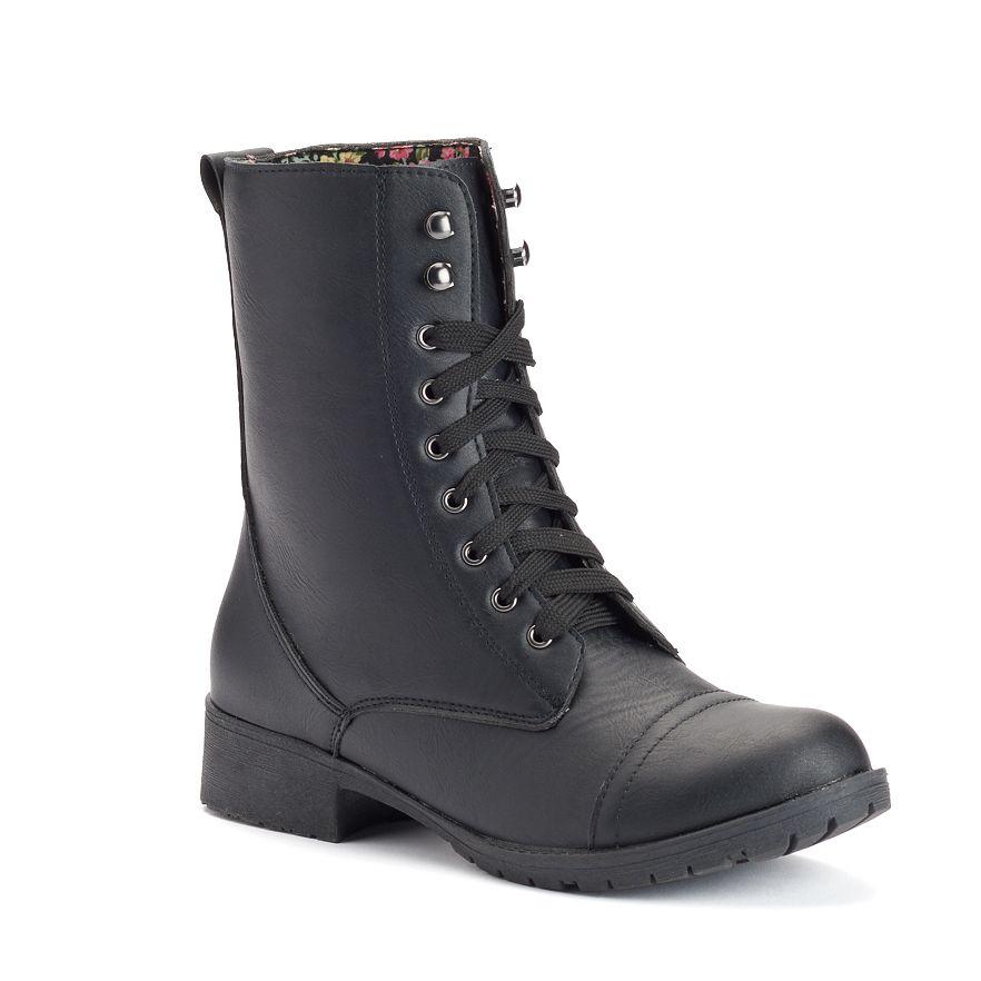 Women's COMBAT Boots | CozyCouture® - Stringspeed