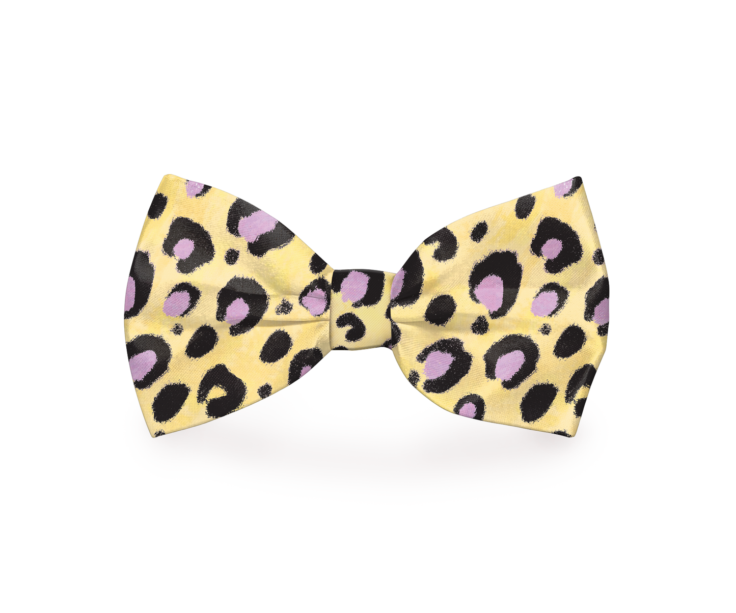 Cheetah Print Yellow Dog Bow Tie | PetPals® - Stringspeed