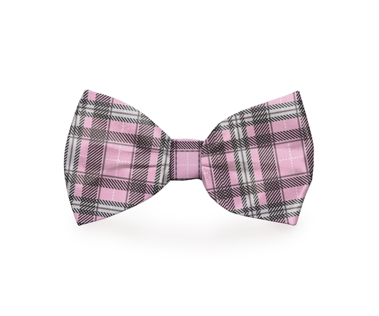 Plaid Pink Dog Bow Tie | PetPals® - Stringspeed