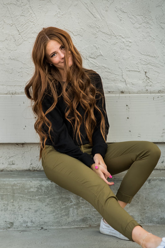 Lightweight Joggers | Olive Green | CozyCouture® - Stringspeed