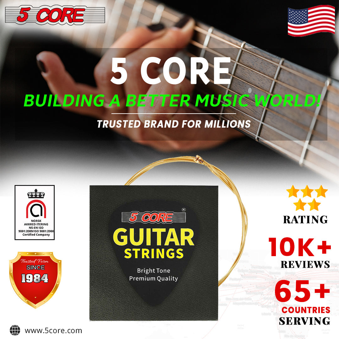 0.010-0.047 Steel Gauge Heavy Duty Guitar Strings | EastTone® - Stringspeed