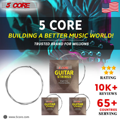 Steel Gauge Guitar Strings (0.010-0.048) | EastTone® - Stringspeed