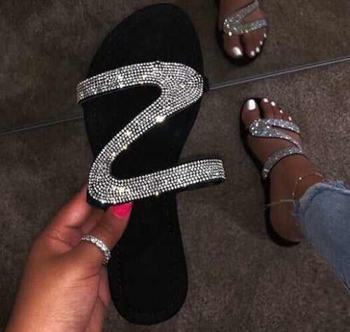 Bling Bling Female Slipper Slides | CozyCouture® - Stringspeed