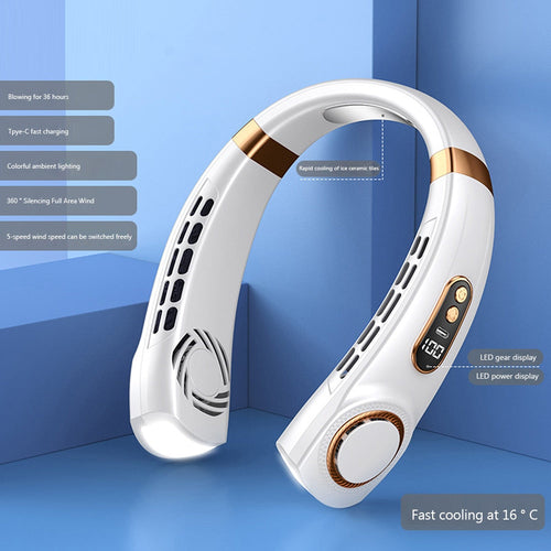 Innovative LED equipped Wearable Fan | TechTonic® - Stringspeed