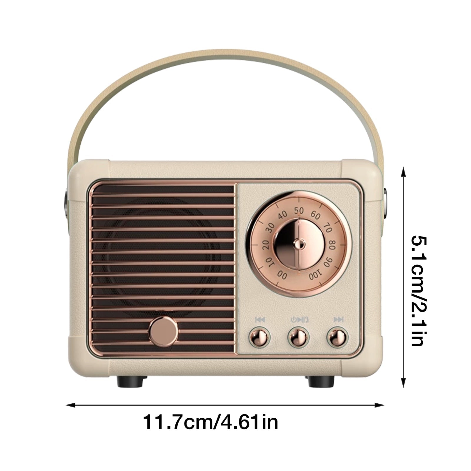Bluetooth Compact Retro Speakers with Radio - Stringspeed