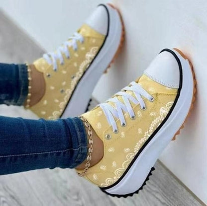 Fashion Pattern Canvas Sneakers | CozyCouture® - Stringspeed