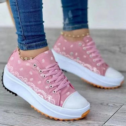 Fashion Pattern Canvas Sneakers | CozyCouture® - Stringspeed