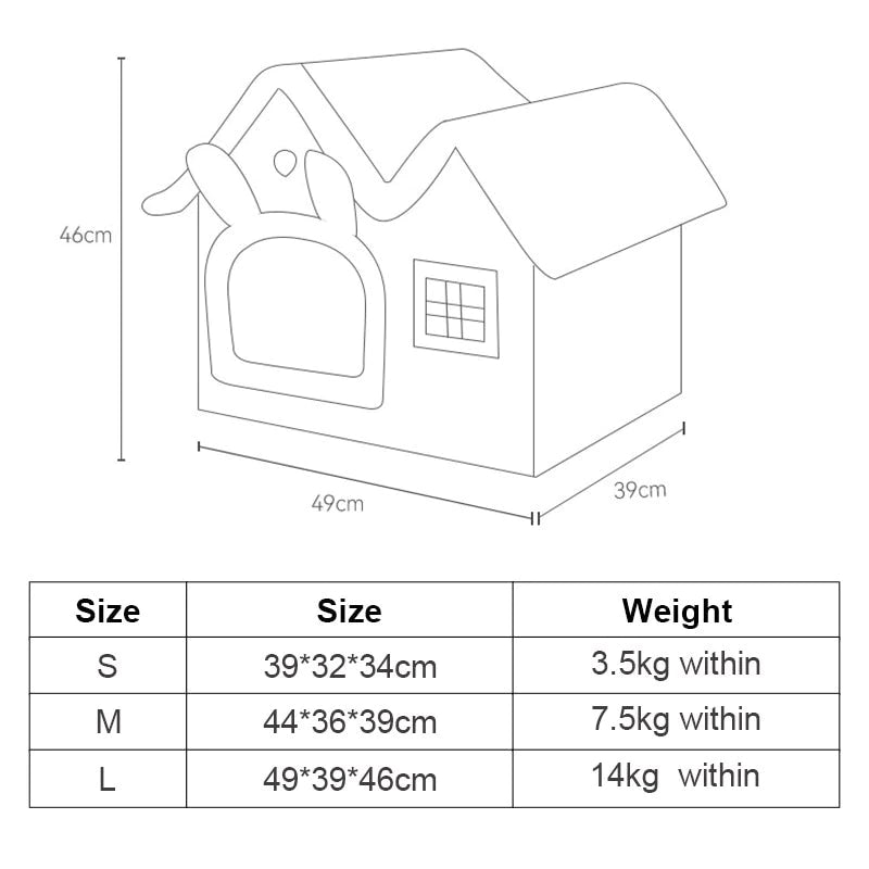 Removable Roof Plush Pet House | PetPals® - Stringspeed