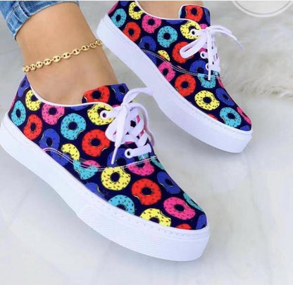 Graffiti Women Sneakers Trainers Shoes | CozyCouture® - Stringspeed