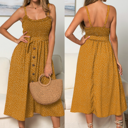 Polka Dot Maxi Dress | CozyCouture® - Stringspeed