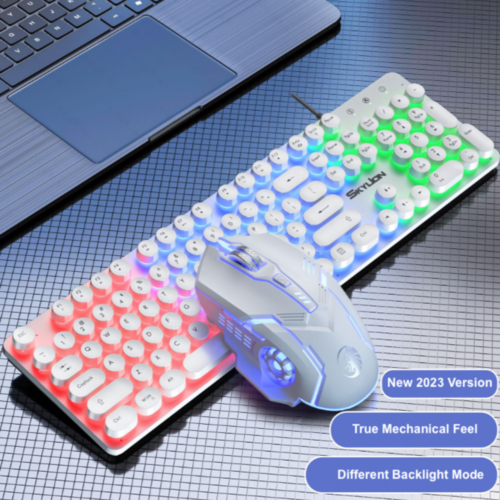 LED Backlight Gaming USB Wired Keyboard Mouse Set | TechTonic® - Stringspeed