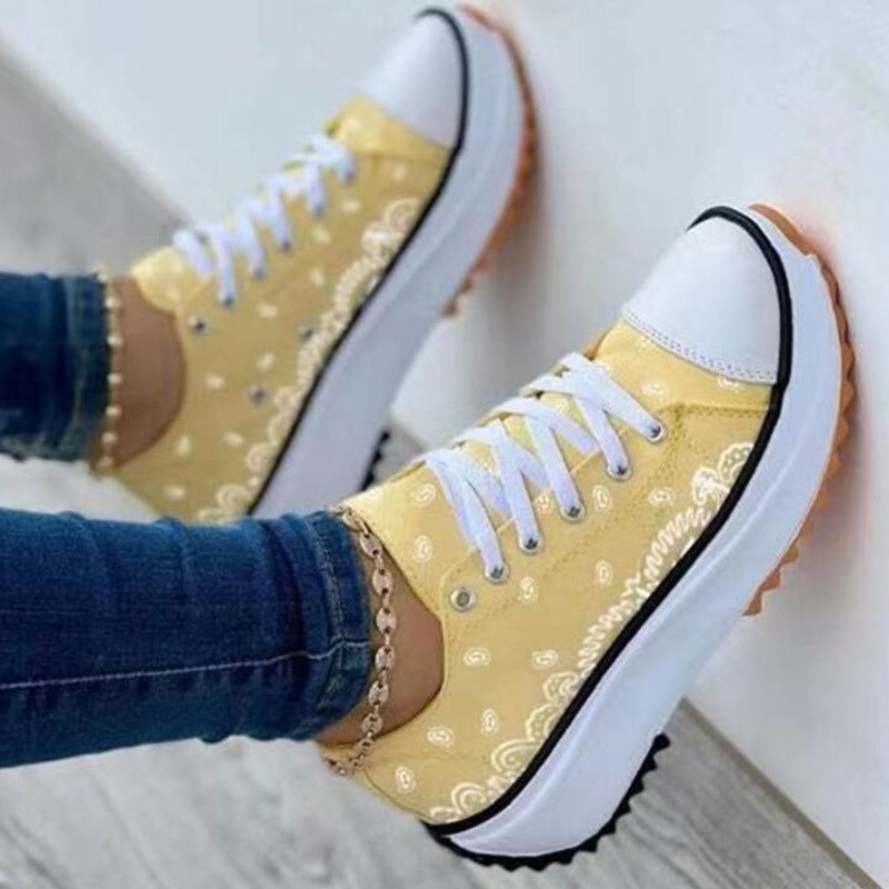 Fashion Pattern Canvas Sneakers | CozyCouture® - Stringspeed