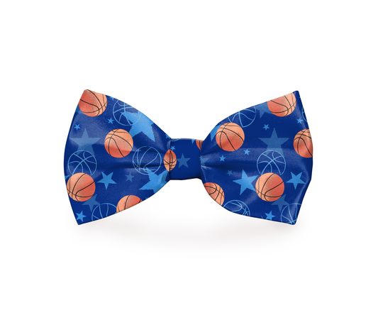 Basketball Sports Blue Dog Bow Tie | PetPals® - Stringspeed
