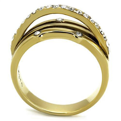 Gold (Ion Plating) Stainless Steel Ring | CozyCouture® - Stringspeed