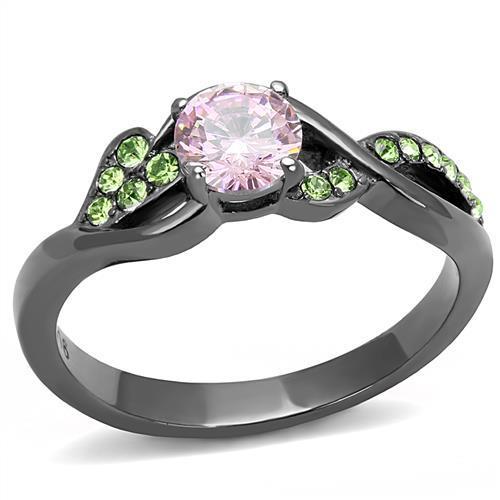 Stainless Steel Cubic Zirconia Rose Ring | CozyCouture® - Stringspeed