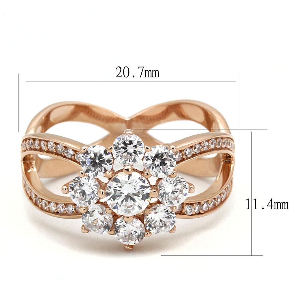 Rose Gold Delicate Flower Ring | CozyCouture® - Stringspeed