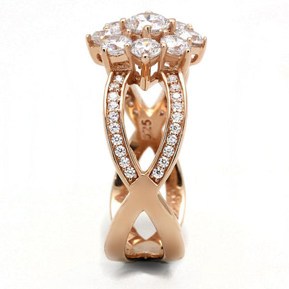 Rose Gold Delicate Flower Ring | CozyCouture® - Stringspeed