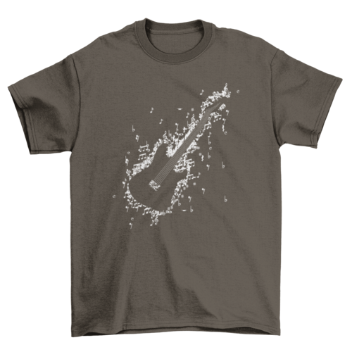 Guitar notes t-shirt | BespokeBrothers® - Stringspeed