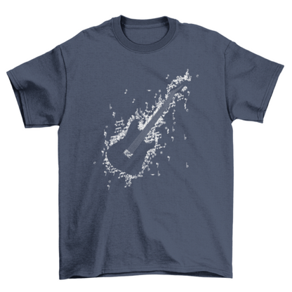 Guitar notes t-shirt | BespokeBrothers® - Stringspeed