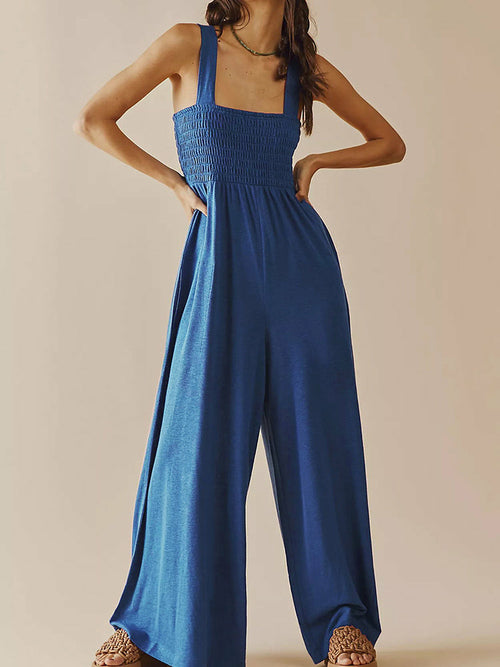 Elegant Solid Color Sleeveless Jumpsuits | CozyCouture® - Stringspeed